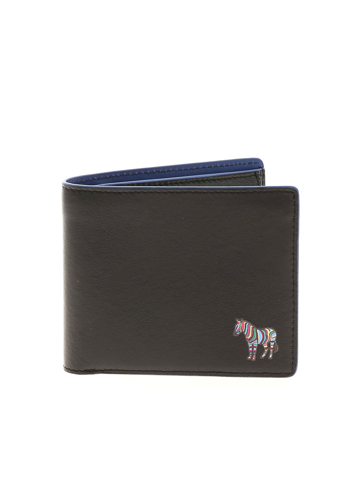 PS BY PAUL SMITH ZBRA PATCH WALLET IN BLACK