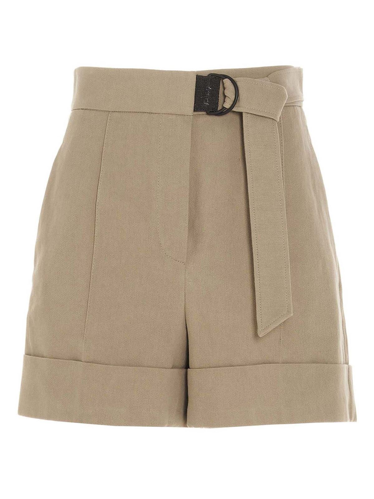 ショートパンツ Brunello Cucinelli ショートパンツ ベージュ Mh175p7234c8576