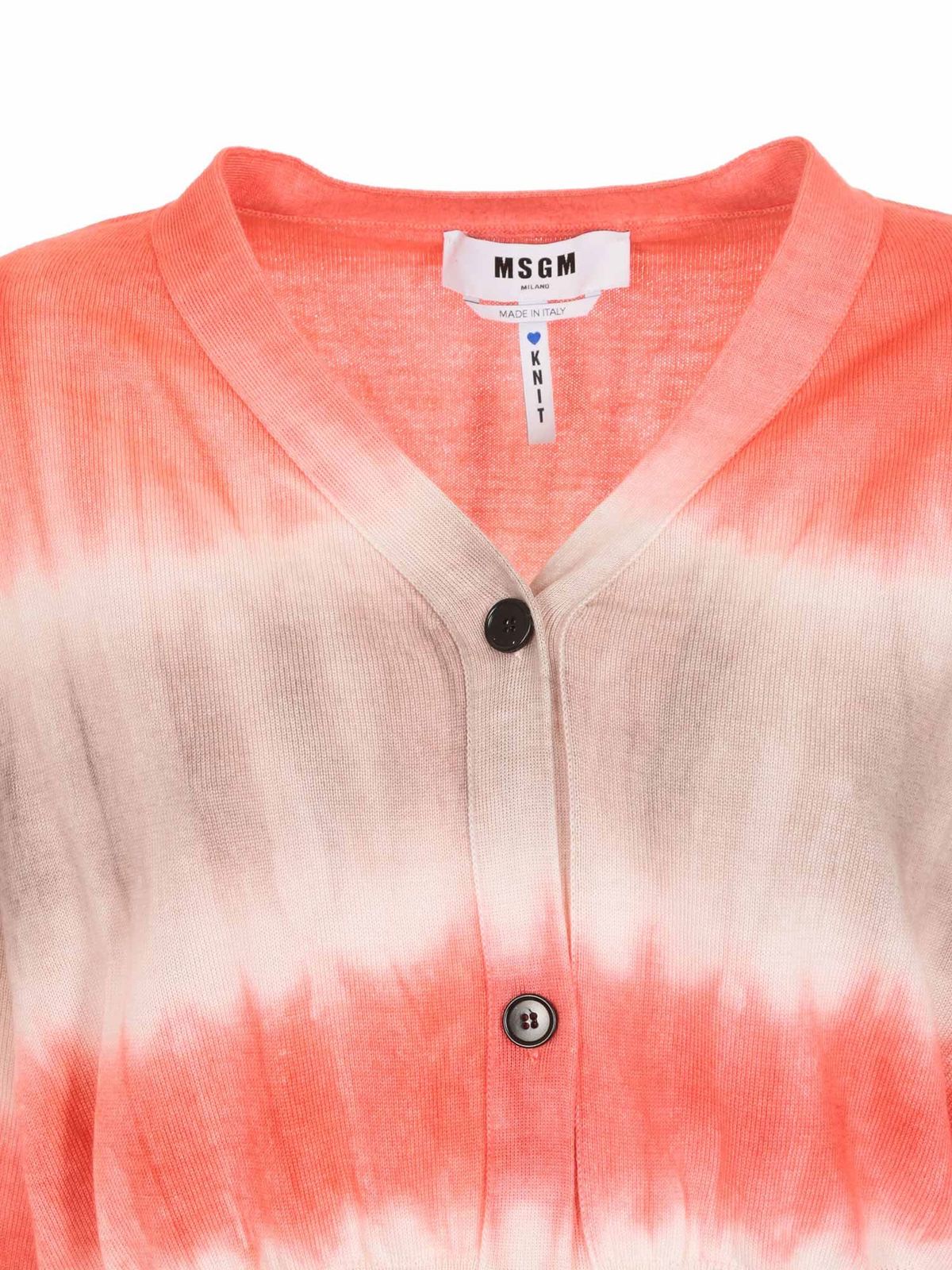 msgm tie dye cardigan