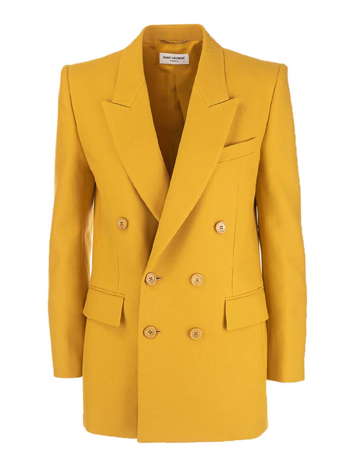 Saint Laurent - Yves jacket in saffron color - blazers - 648656Y7C362142