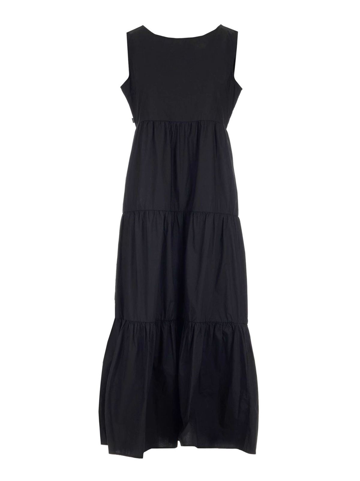 Woolrich - Long dress in black - maxi dresses - WWDR0074FRUT1509100