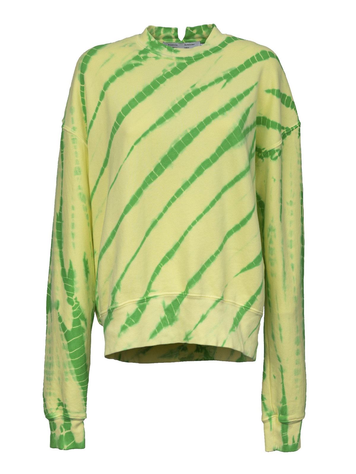 blue and yellow tie dye sweatshirt
