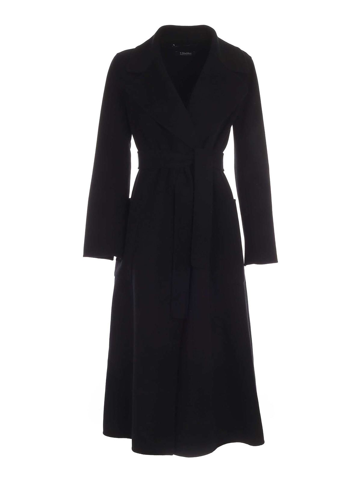 Long coats S Max Mara - Paolore coat in black - 90160819000013 | iKRIX.com