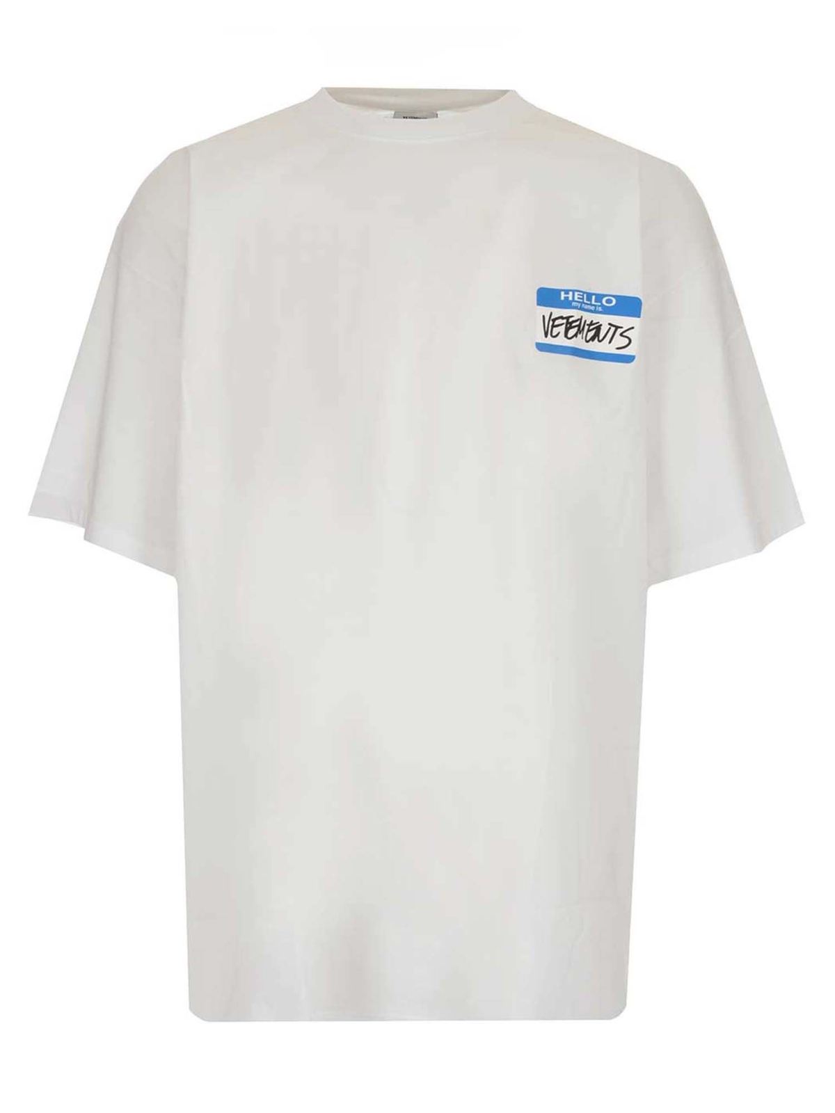 My Name Is Vetements T-shirt in white