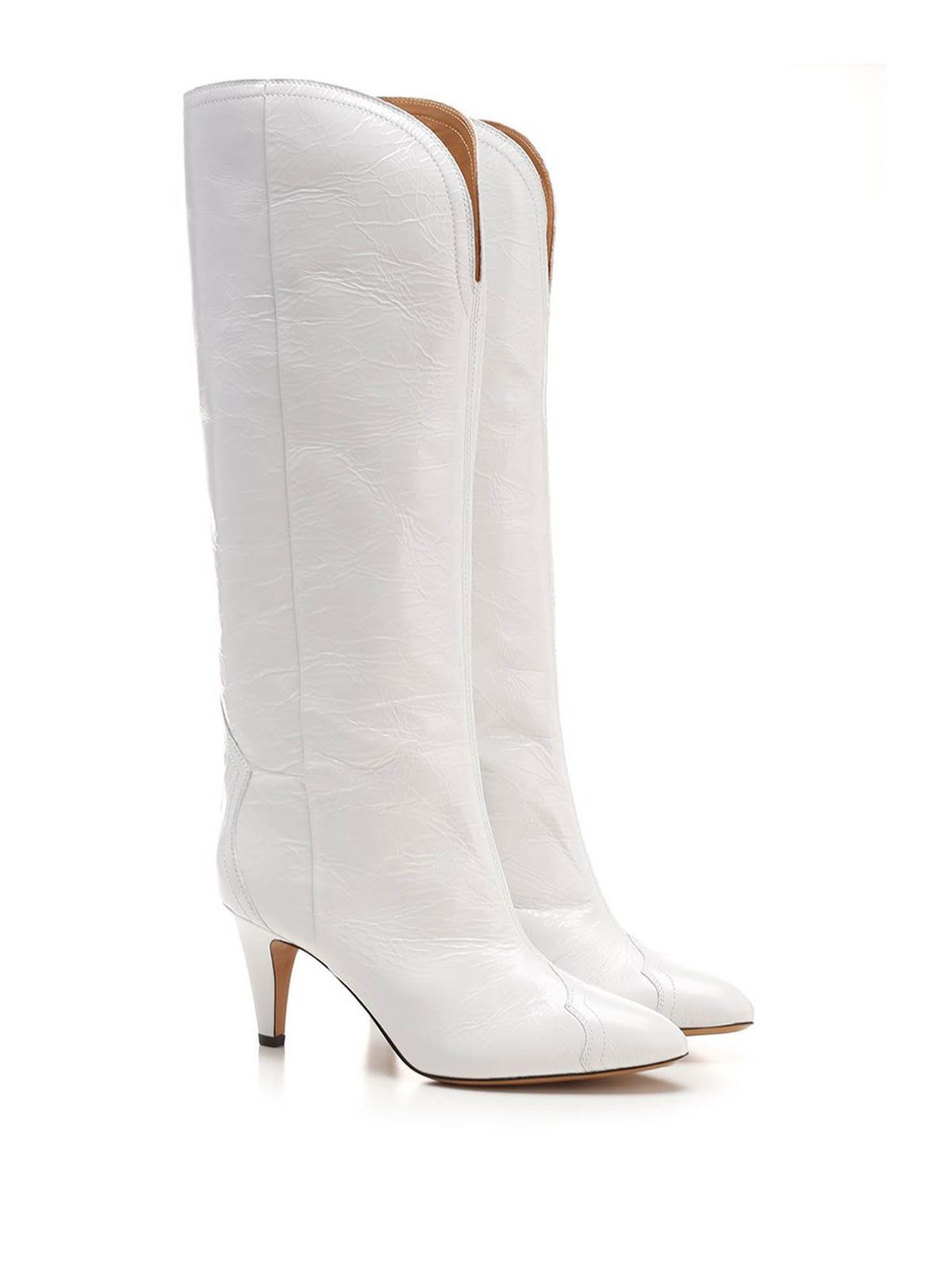 Wrak willekeurig salade Boots Isabel Marant - Lestany boots in white - BT020421A001S20WH