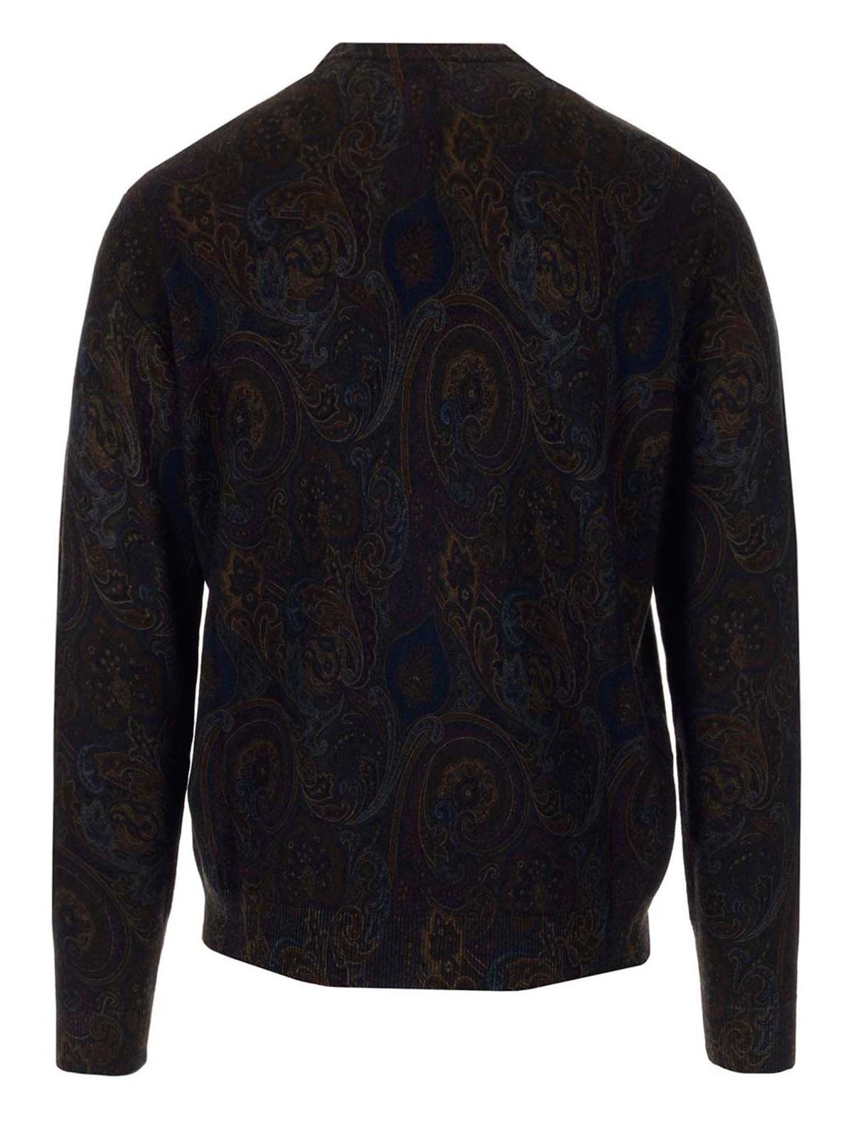 یقه گرد Etro - Paisley sweater in blue 