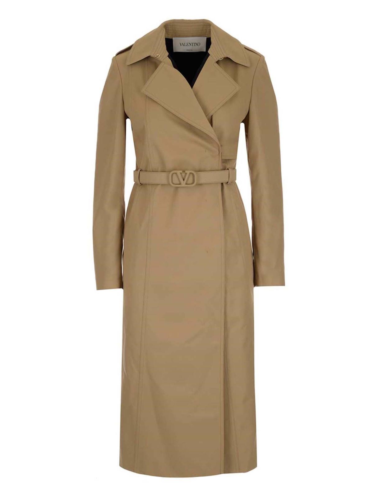 VALENTINO Beige Oversized Trench Coat メンズ | cubeselection.com