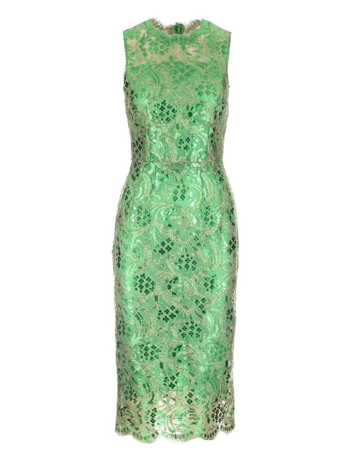 green lace dress dolce and gabbana