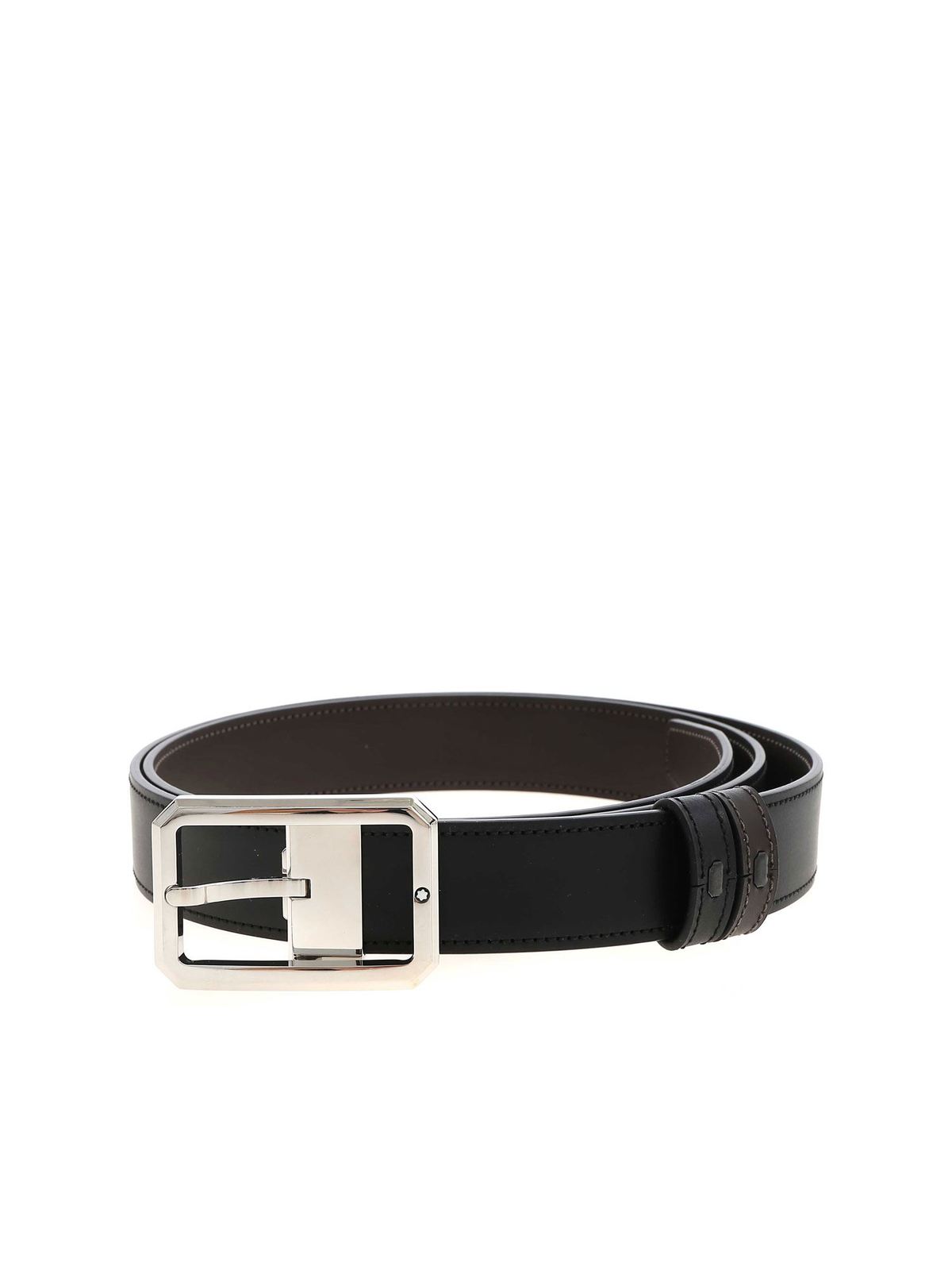 Belts Montblanc - Bicolor belt in brown and black - 128761 | iKRIX.com