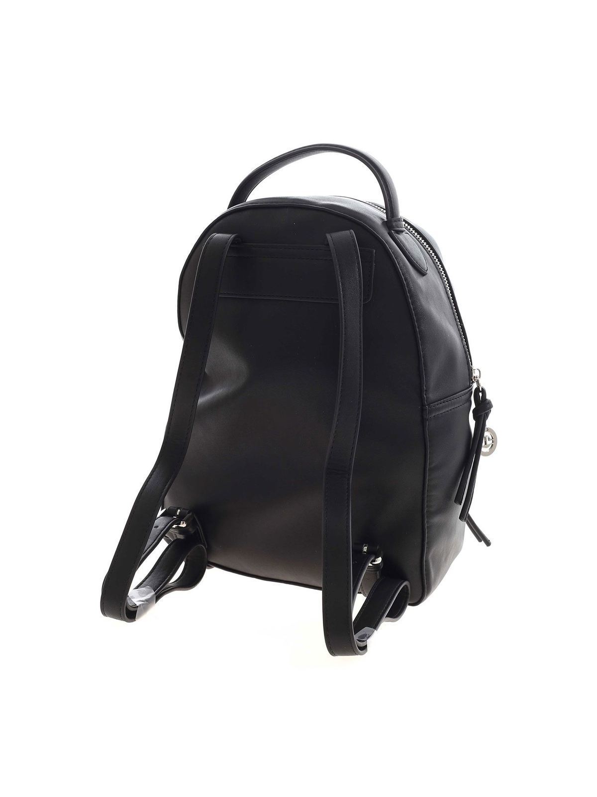 black multi pocket backpack