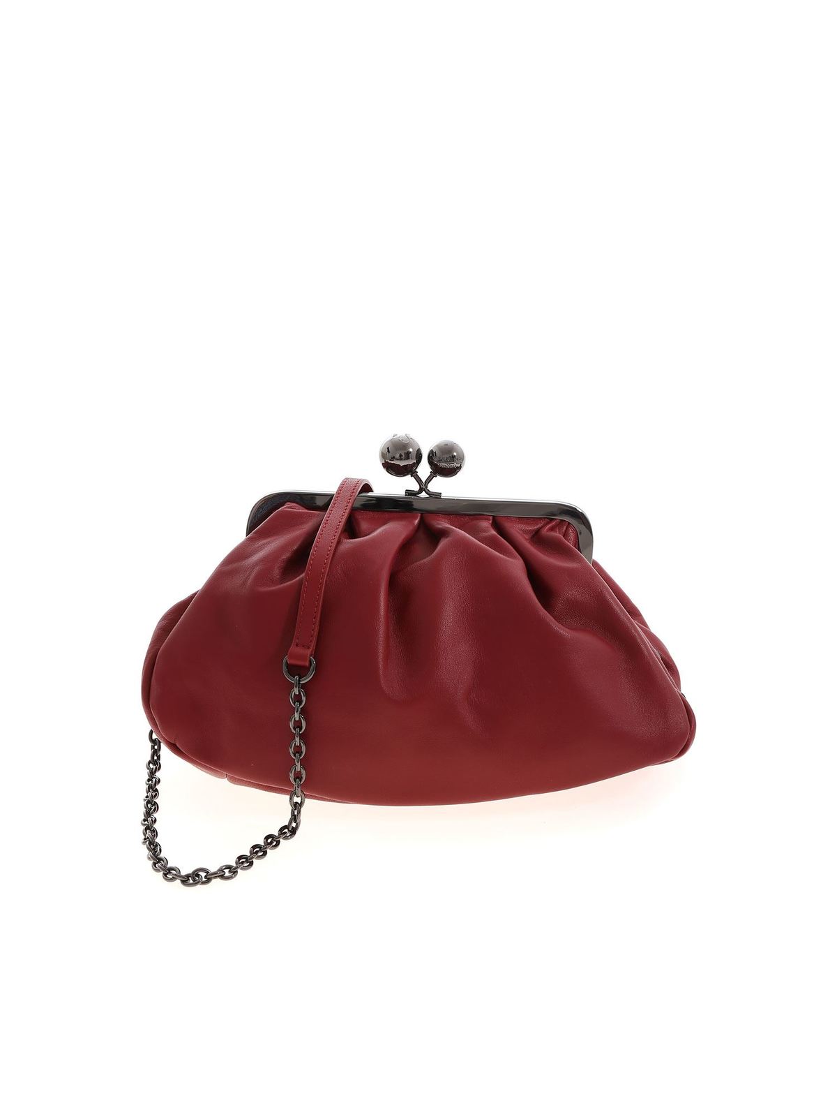 Clutches Weekend Max Mara Pasticcino Cubico clutch bag in burgundy