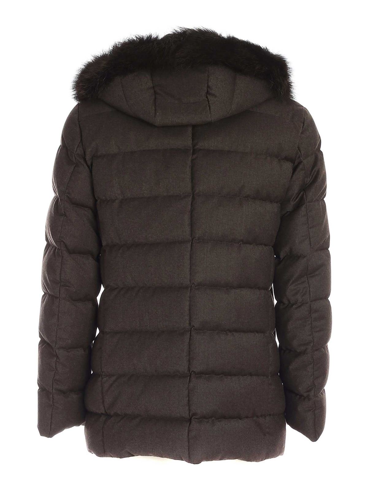 Padded jackets Moorer - Moresco LL puffer jacket - MORESCOLLFUMO