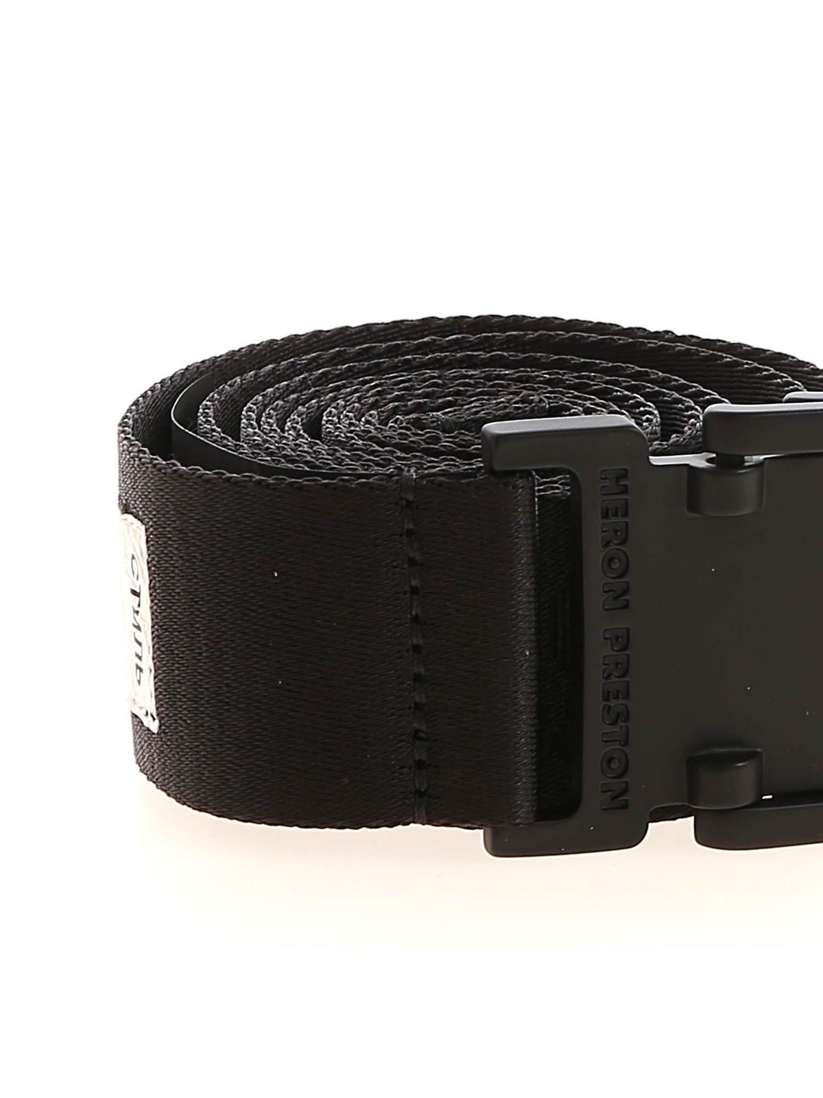 heron preston military tape belt