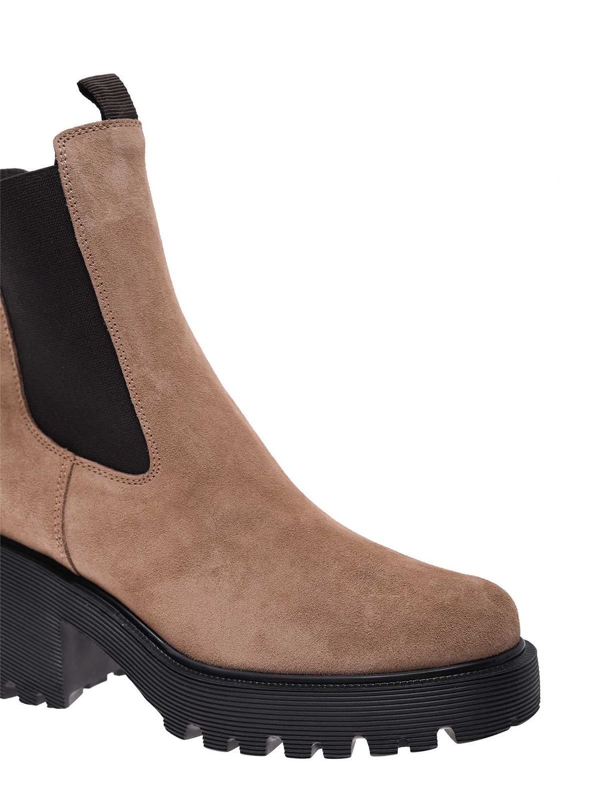 Renovering dvs. lineal Ankle boots Hogan - Chelsea boots in beige - HXW5840DV80BYEC814