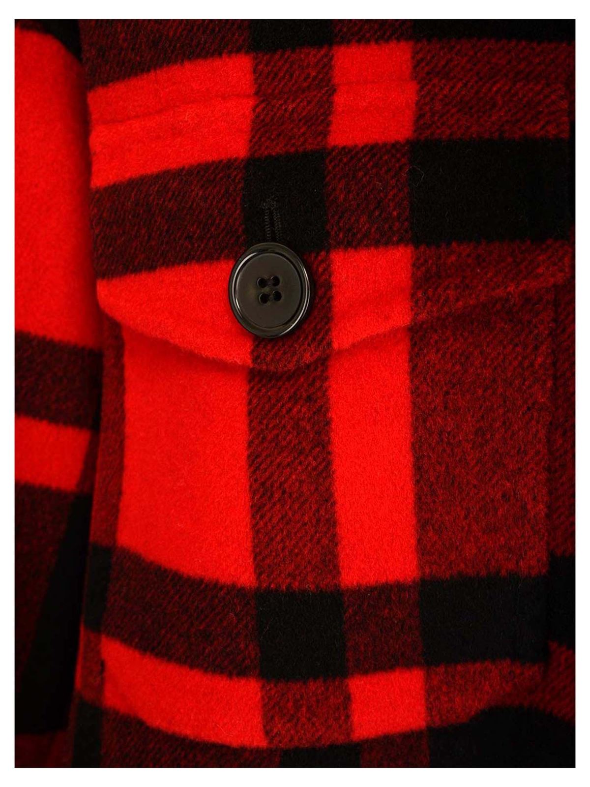 Blazers P.A.R.O.S.H. - Checked overshirt in red and black ...
