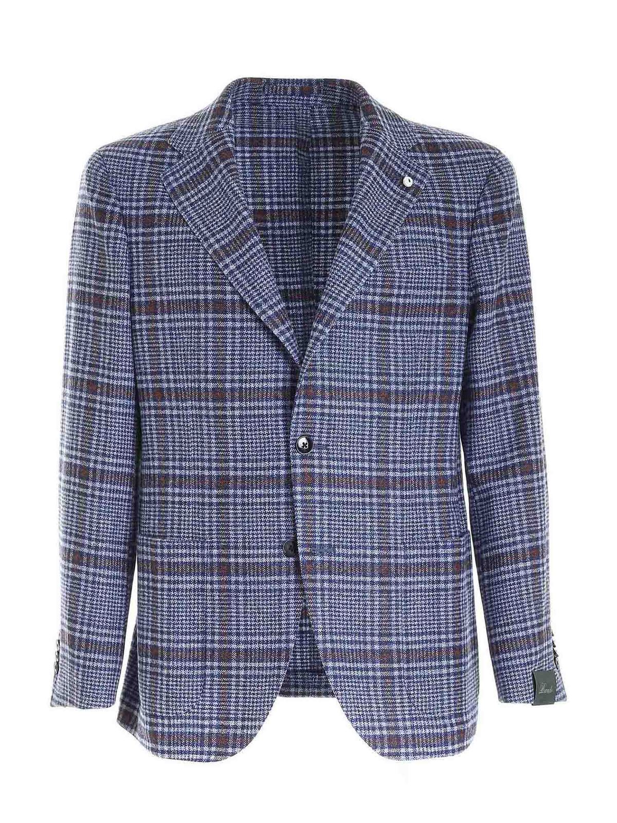 Blazers Brando - Prince of Wales jacket in light blue and blue - 2401121082