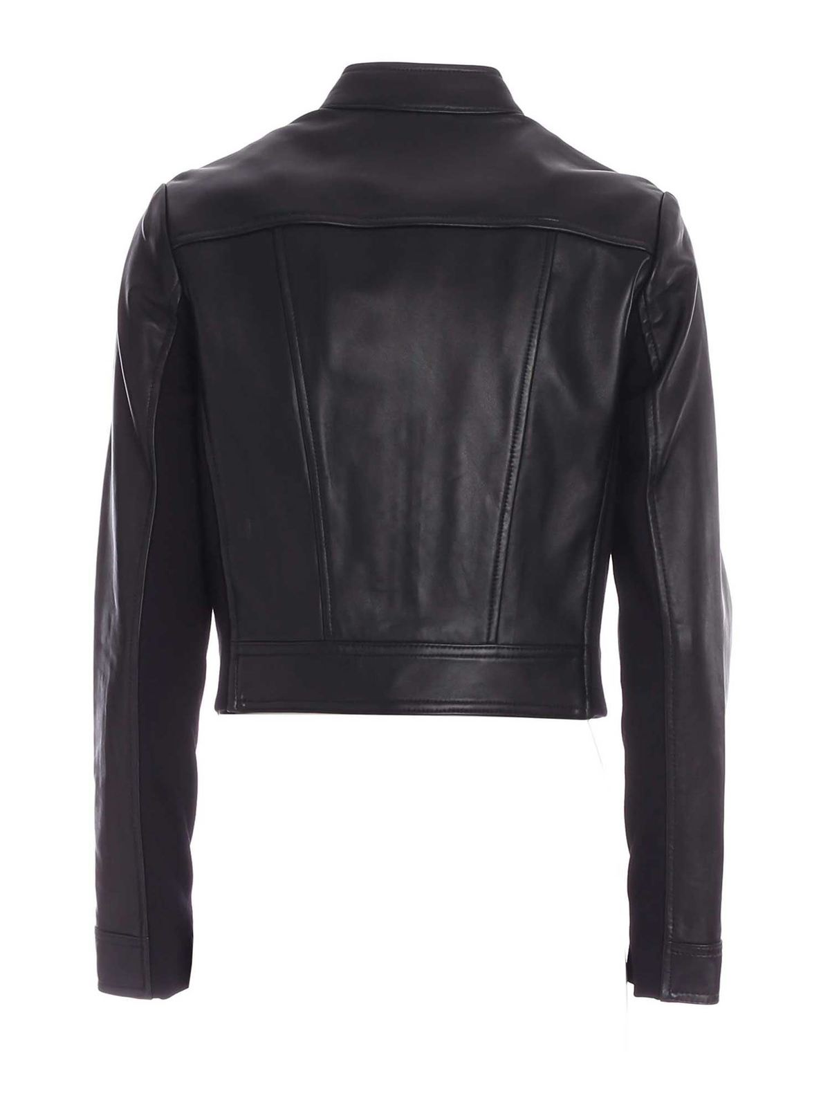 Leather jacket Michael Kors - Leather jacket in black - MB92J0B8RK001