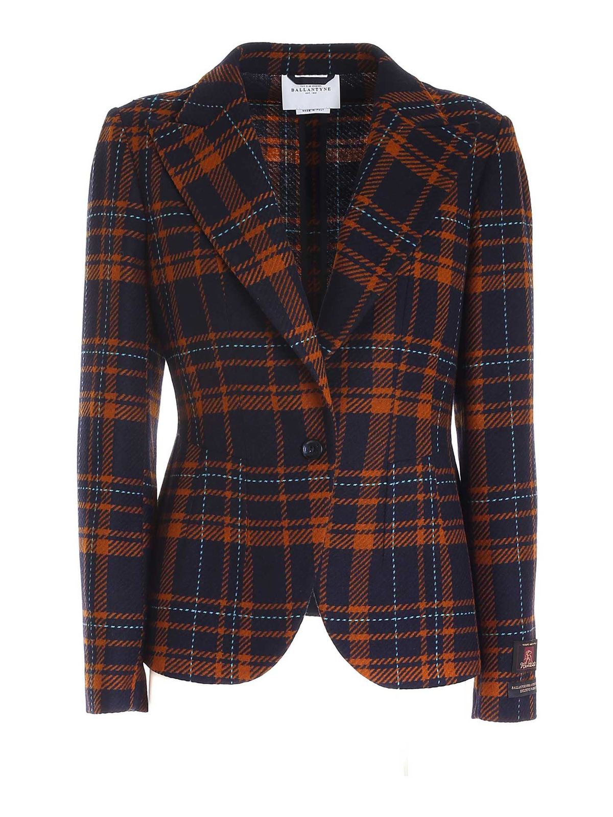 Blazers Ballantyne - Tartan blazer in blue - TLJ025QWC0973664 | iKRIX.com