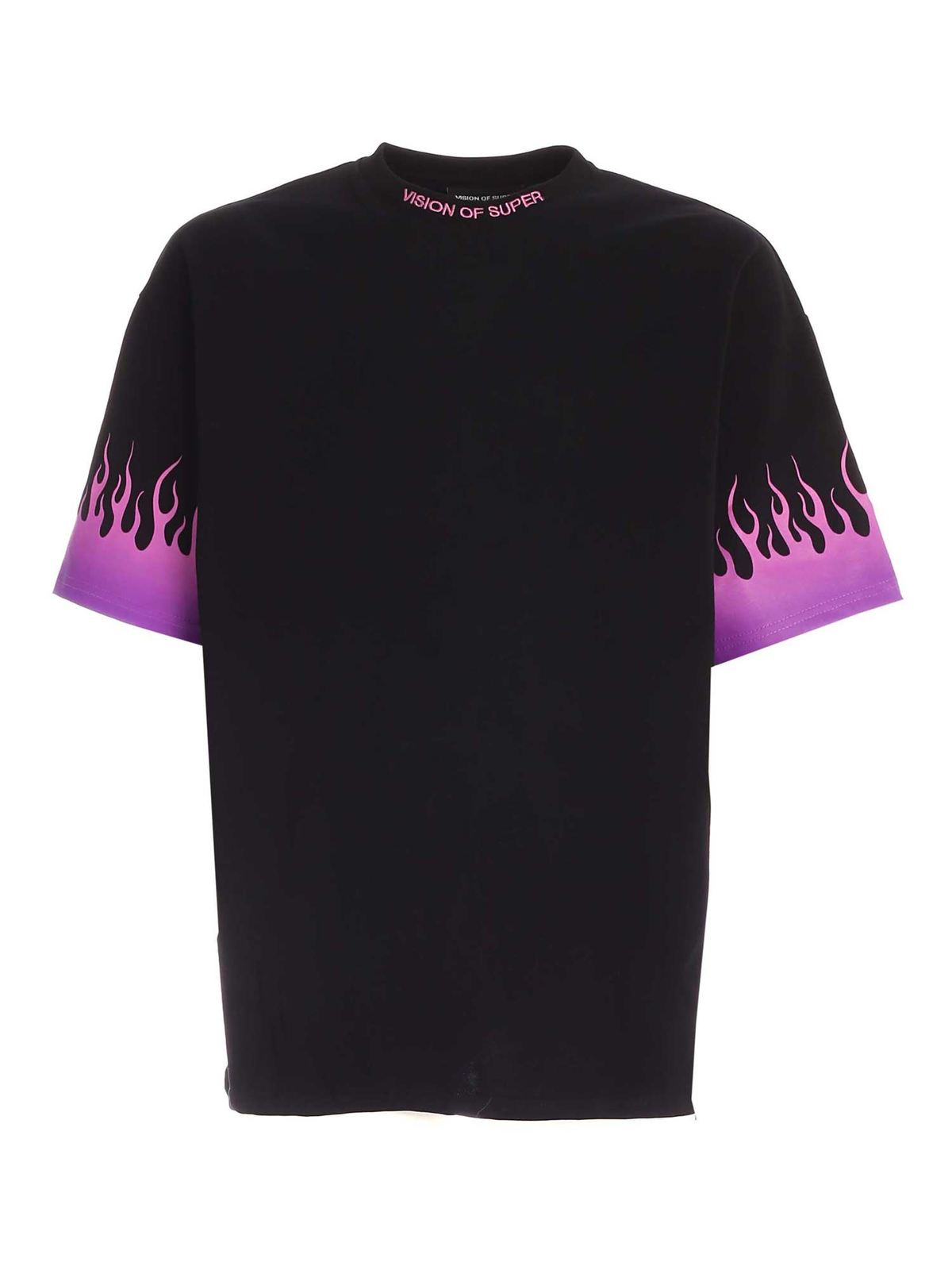 purple and black tee