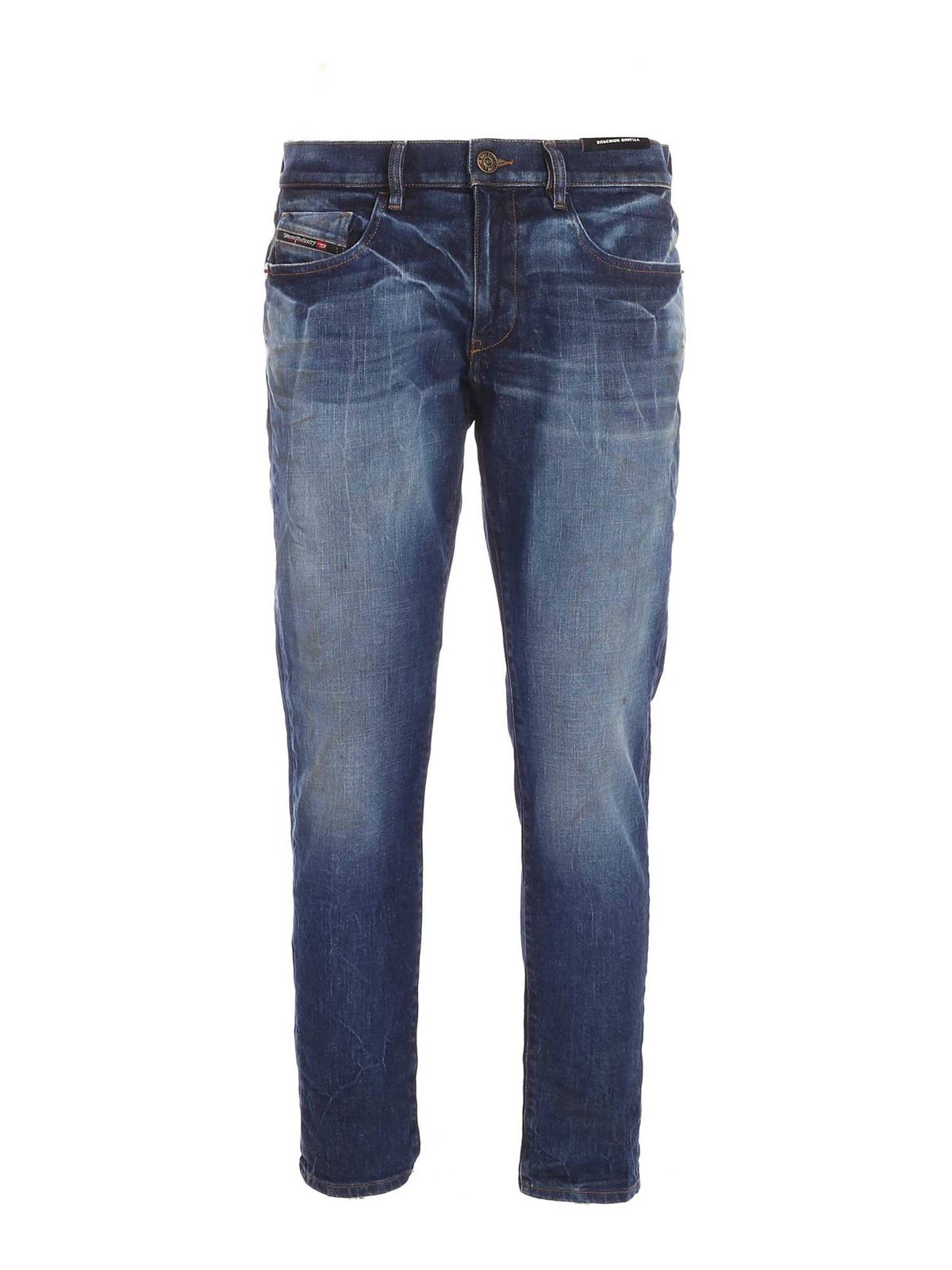 Straight leg jeans Diesel - D-Strukt faded jeans in blue - 00SPW409A1301