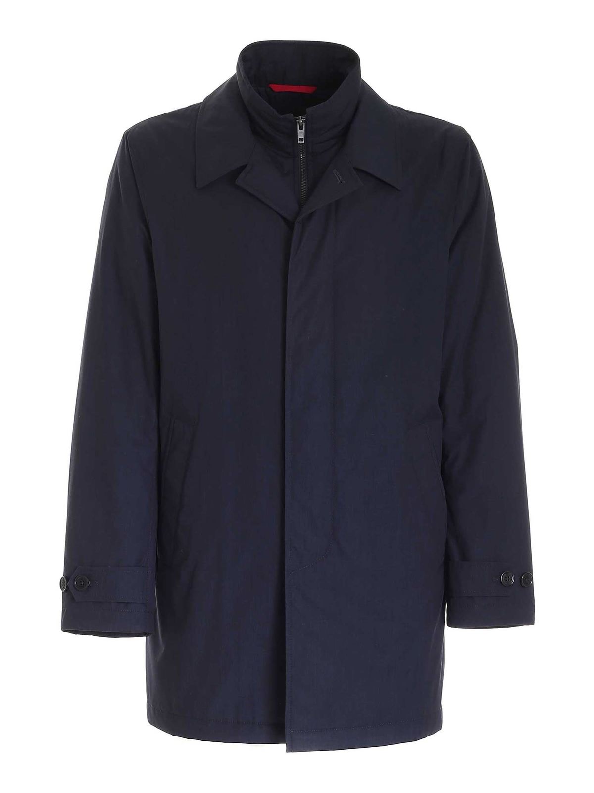 Trench coats Fay - Morning Easy raincoat in blue - NAM61430160TPDU807