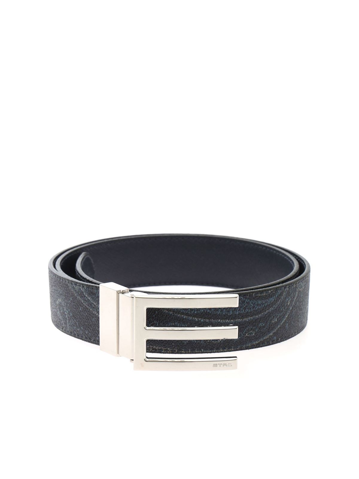 Belts Etro - Paisley belt in blue - 1I4798290200 | Shop online at iKRIX