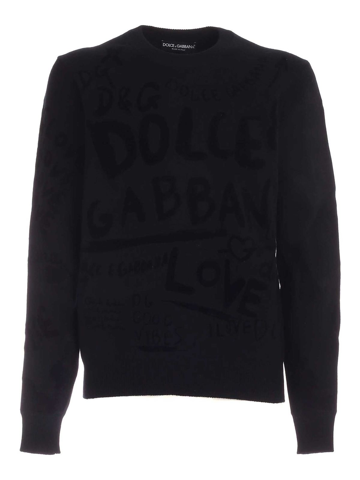 dolce and gabbana black sweater