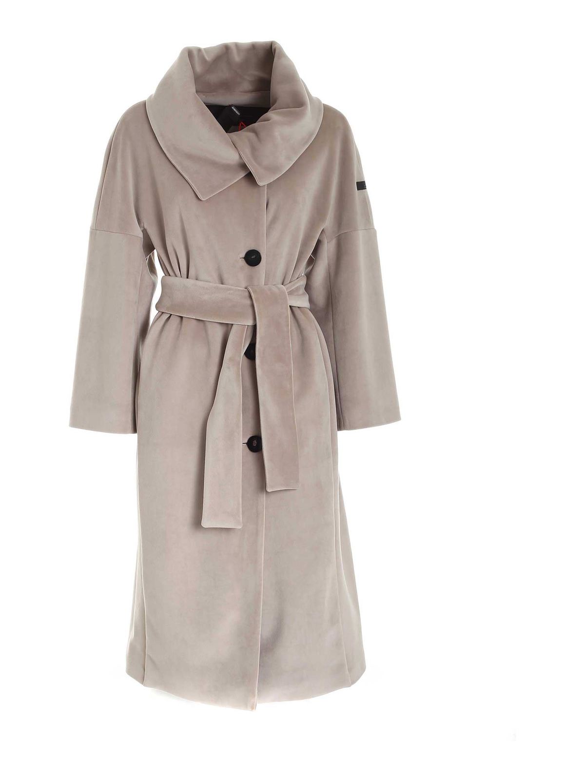 Long coats RRD Roberto Ricci Designs - Neo Velvet coat in beige - W2156083