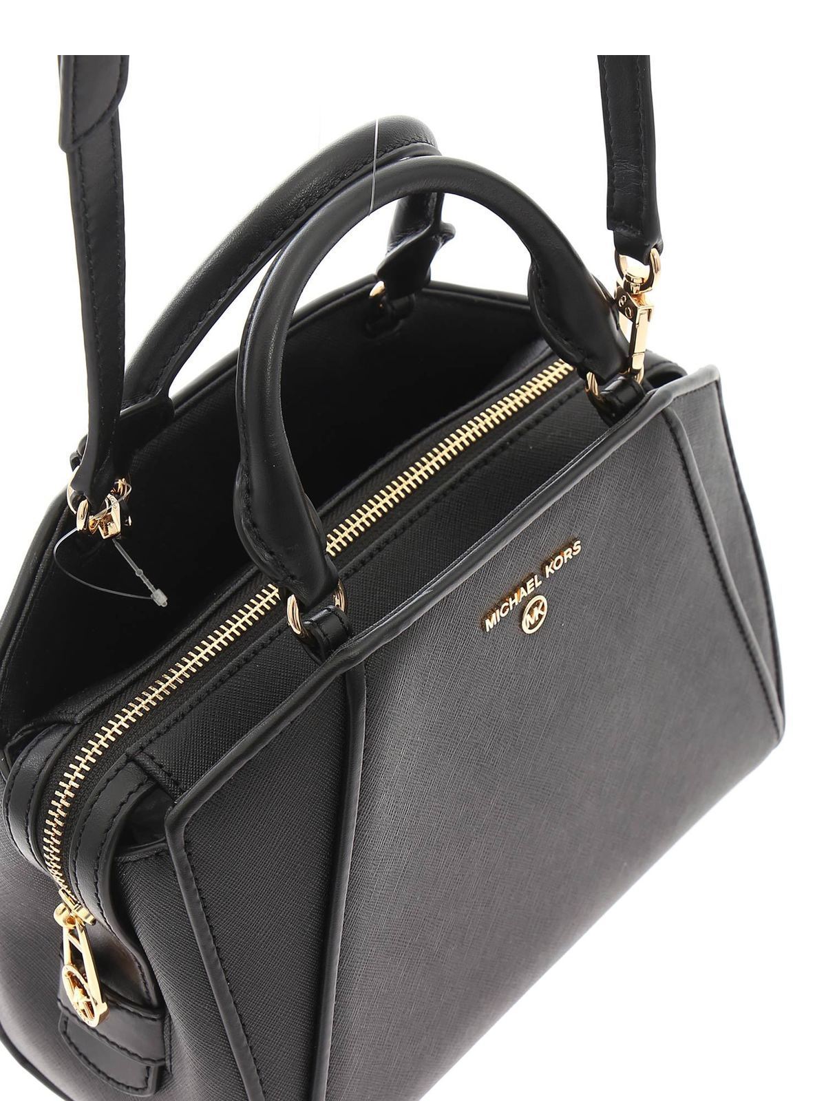 MICHAEL KORS Marilyn Michael bag in Saffiano leather  Black  Michael  Kors tote bags 30S2G6AS2L online on GIGLIOCOM