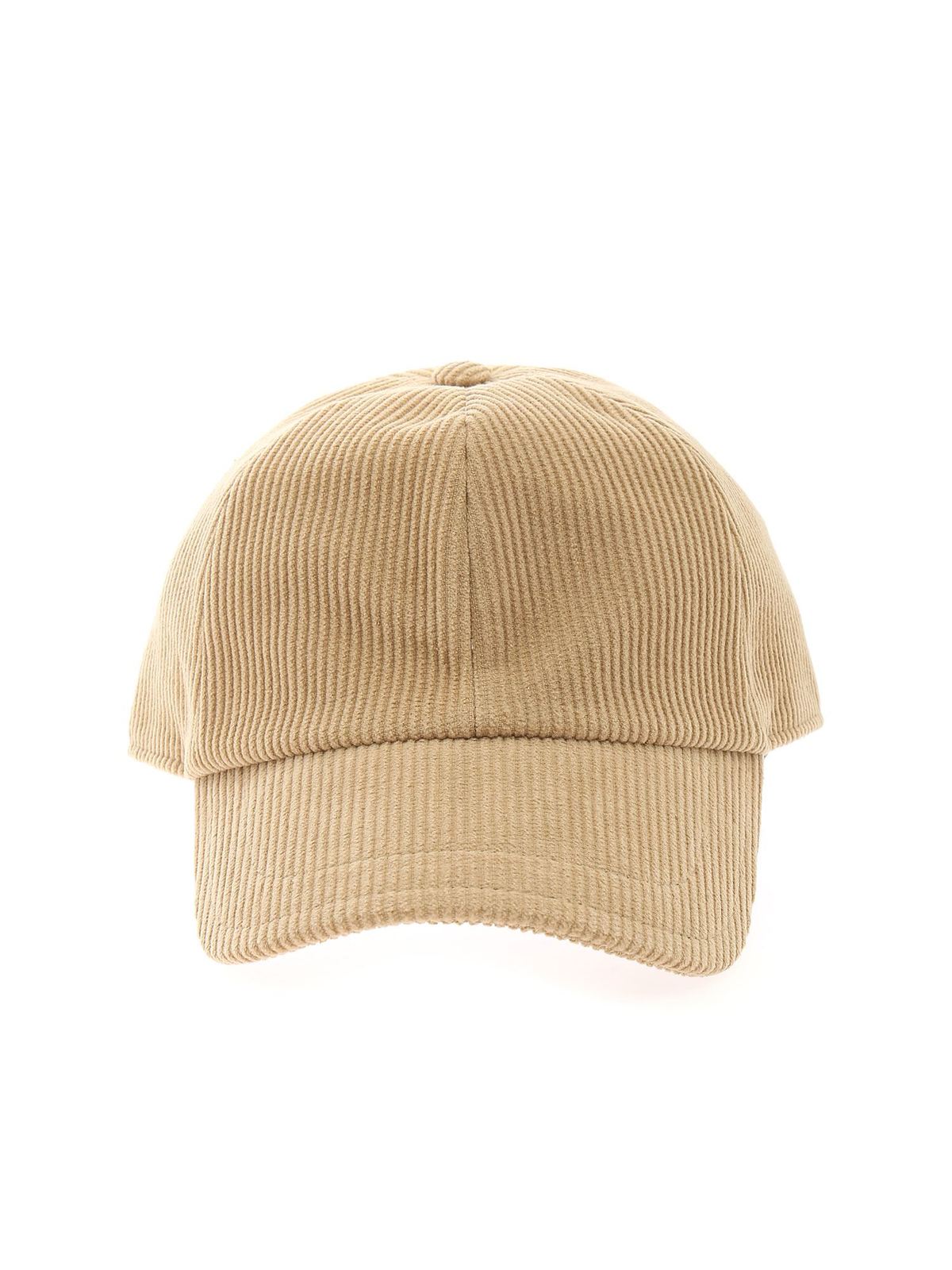 Hats & caps Eleventy - Ribbed cap in beige - D77CPLD06TES0D16702