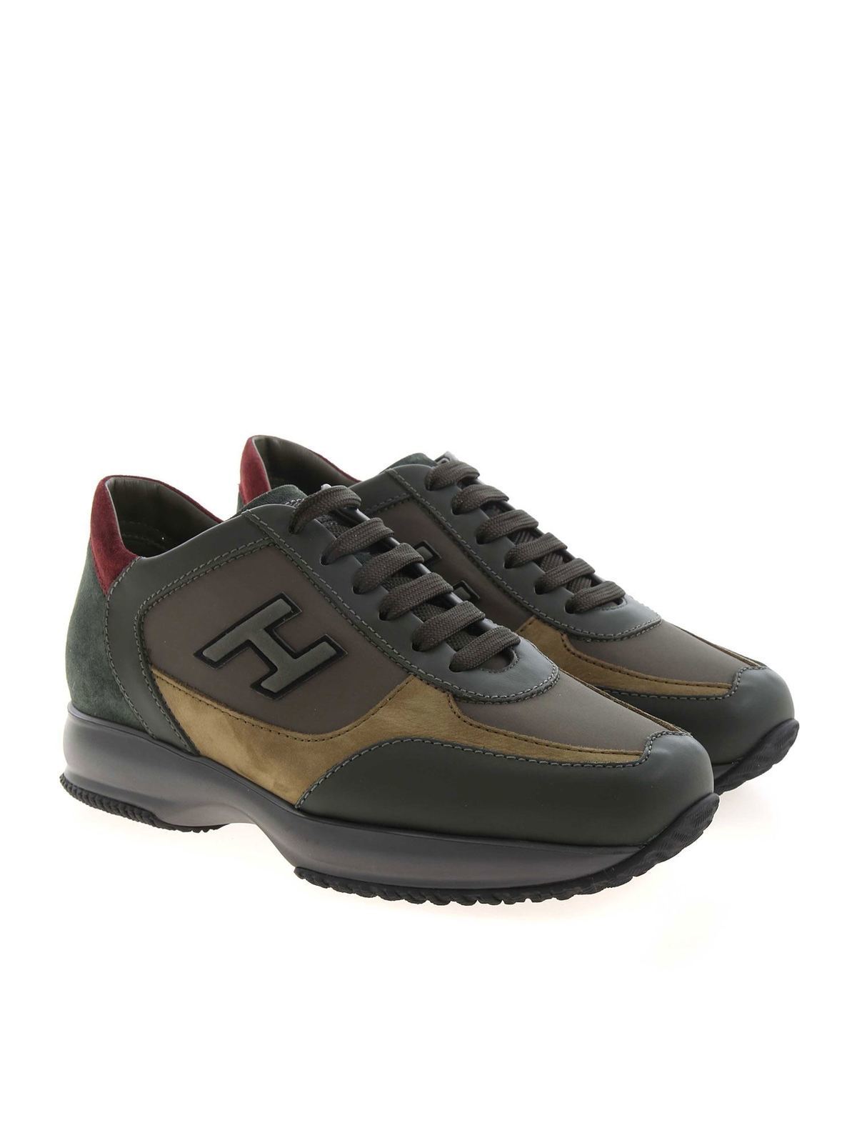 Trainers Hogan - Interactive sneakers in shades of green ...
