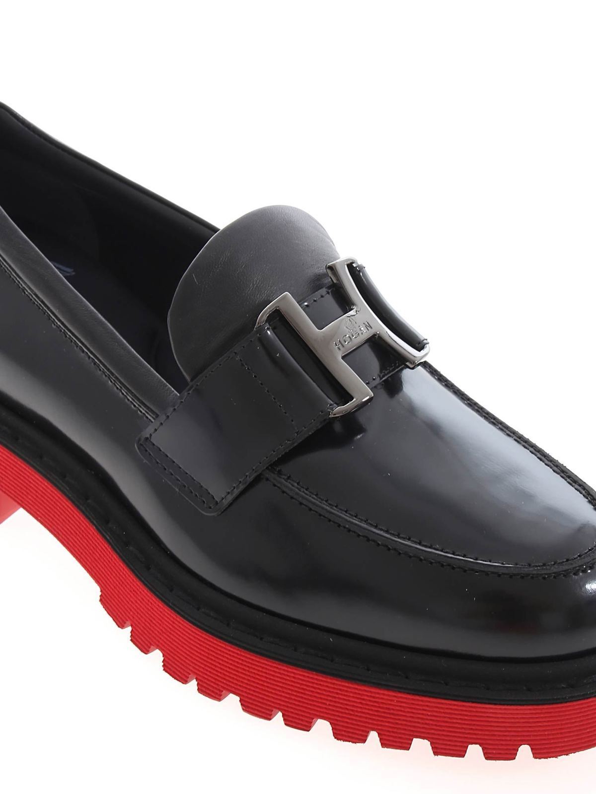 Loafers & Slippers Hogan - H543 loafers in black - HXW5430DV70QC79999