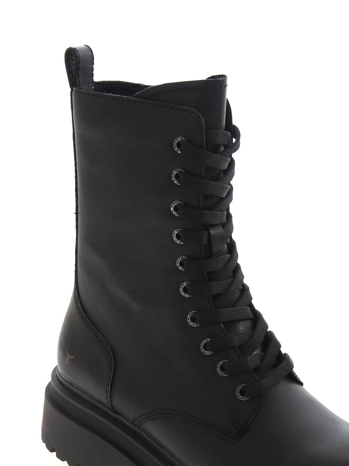 Ankle boots Windsor Smith - Payback ankle boots in black - PAYBACKBLKLEATHE