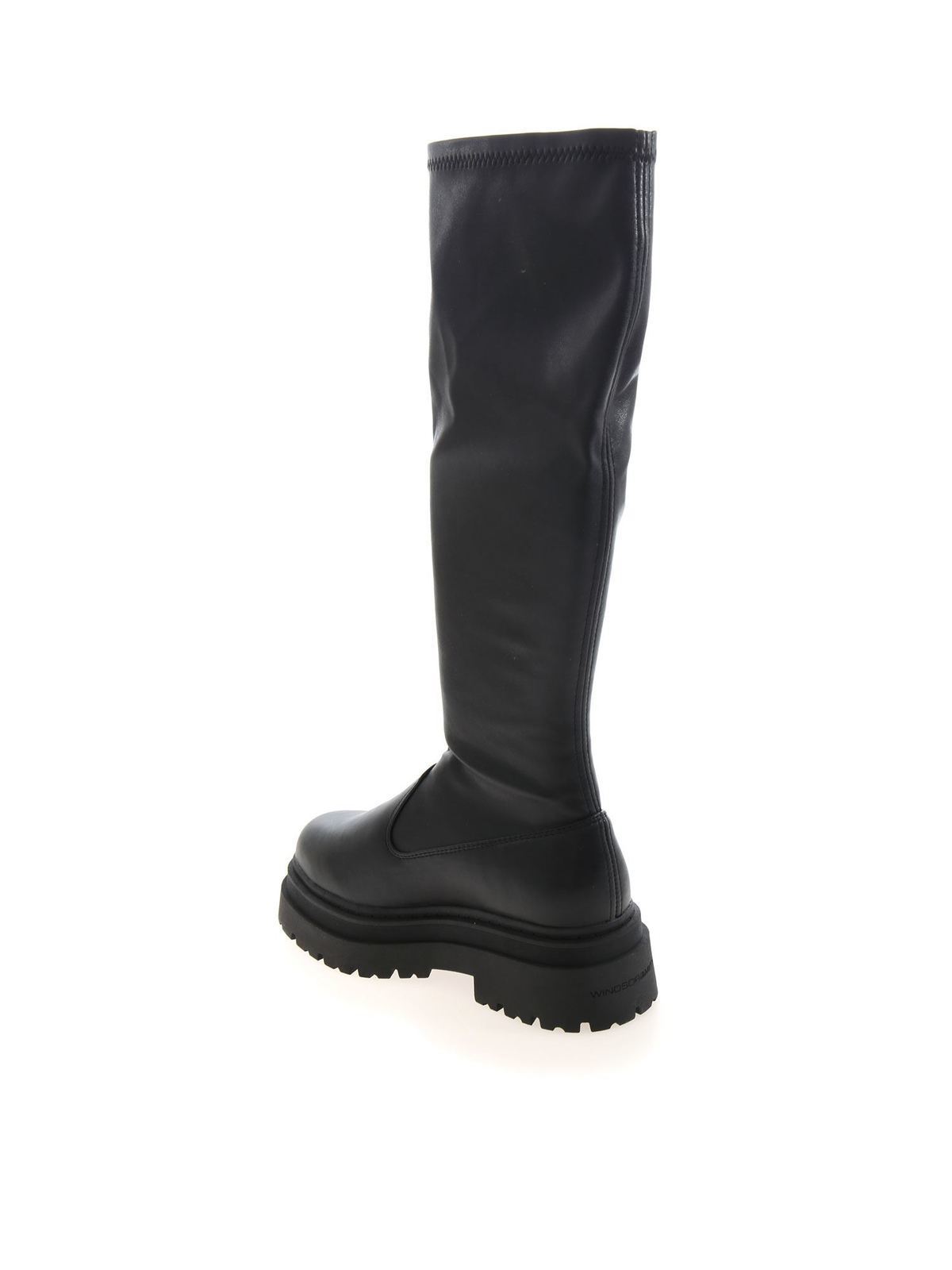 Boots Windsor Smith - Pretend boots in black - PRETENDBLKSTRPU | iKRIX.com