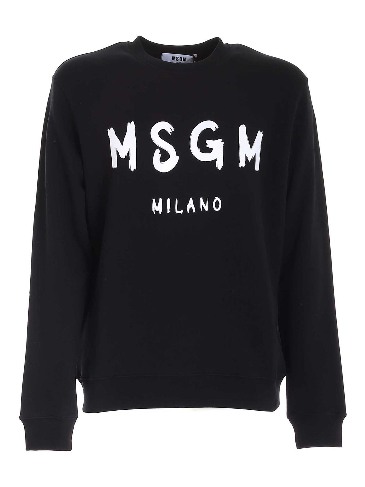 Sweatshirts & Sweaters M.S.G.M. - Brushed logo crewneck sweatshirt in ...