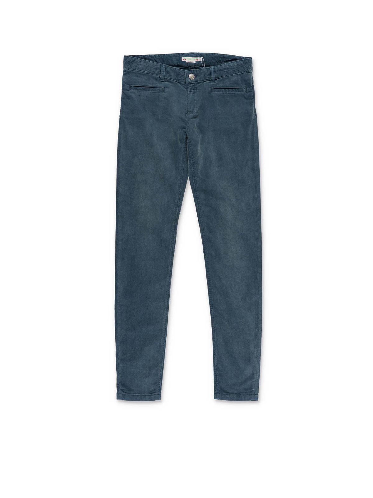 شلوار Bonpoint - Slim pants in petrol 