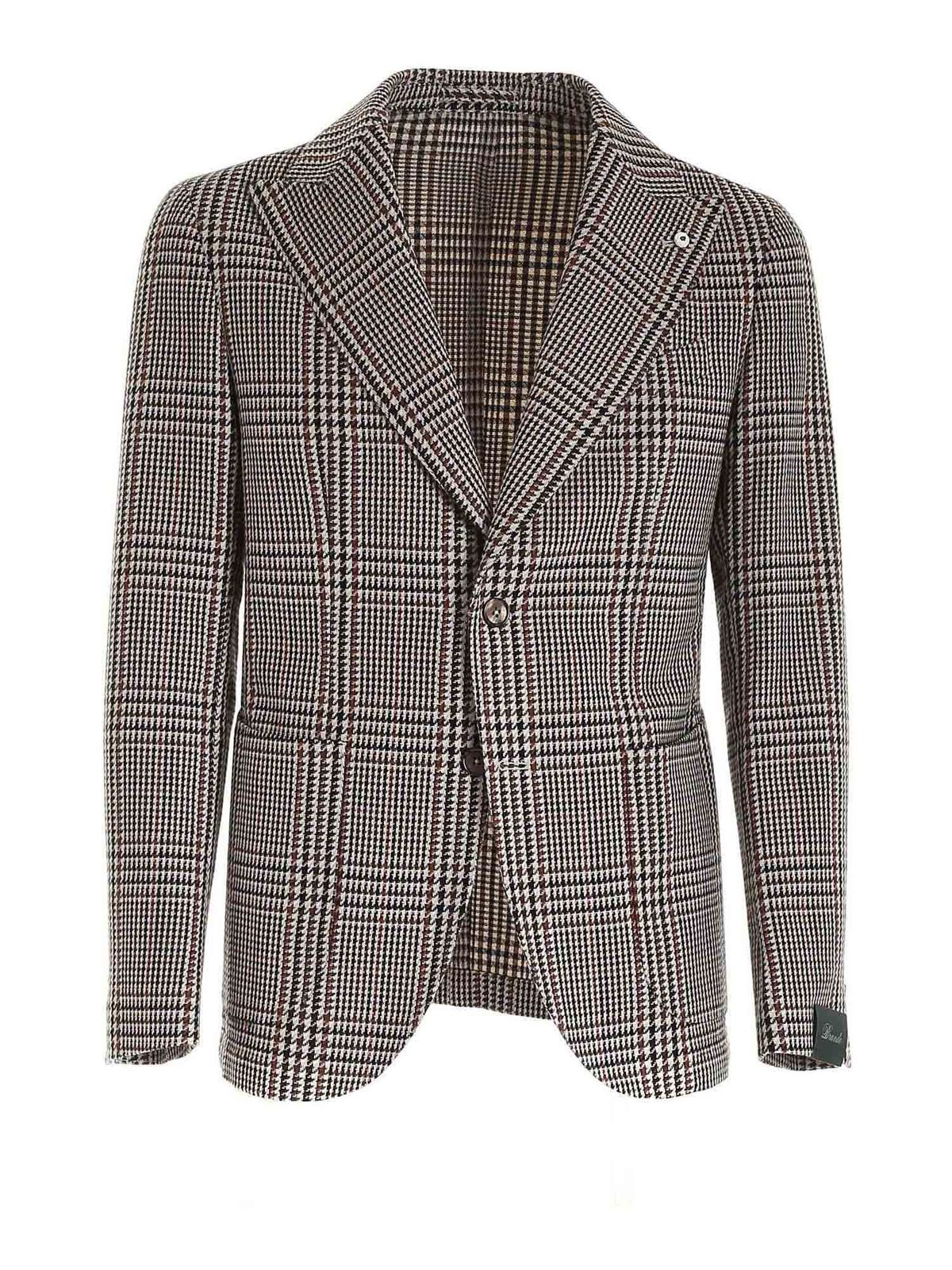 Blazers Brando - Single-breasted jacket in brown check - 2853152171