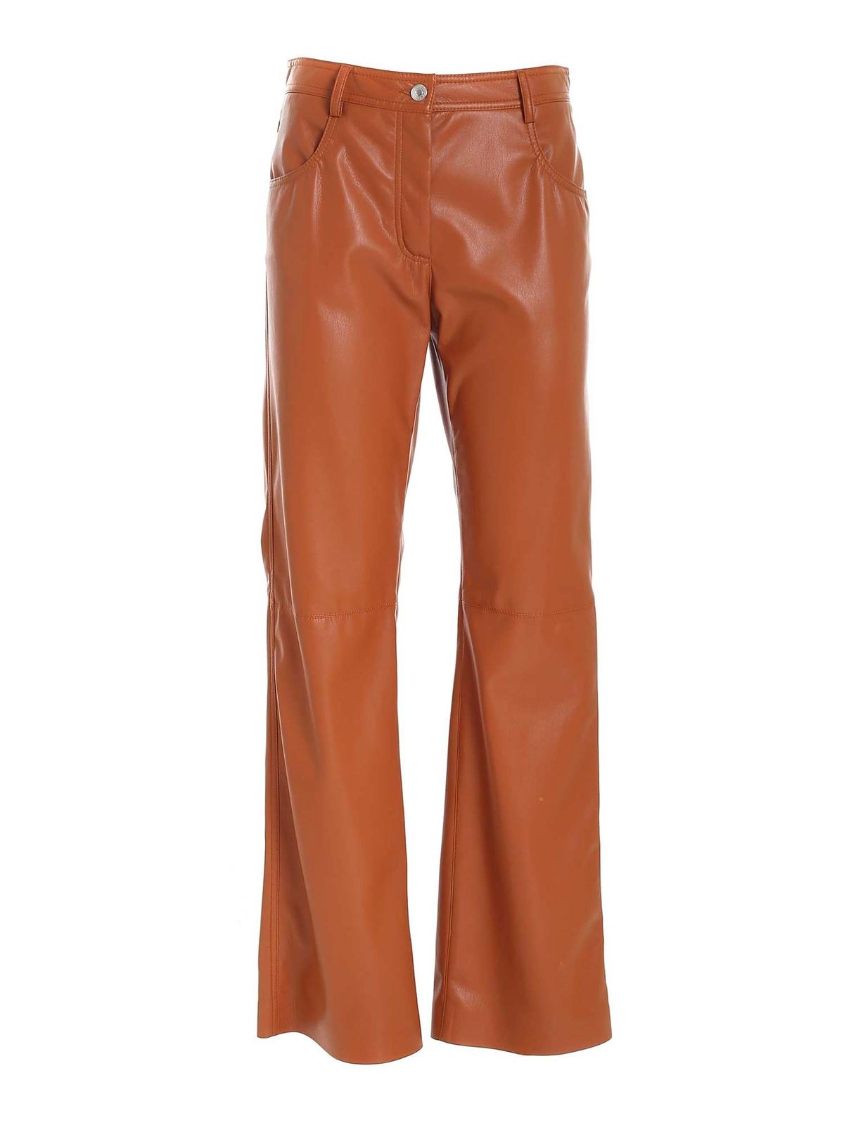 Pantalons en cuir M.S.G.M. Pantalons En Cuir Marron 3141MDP0921761628