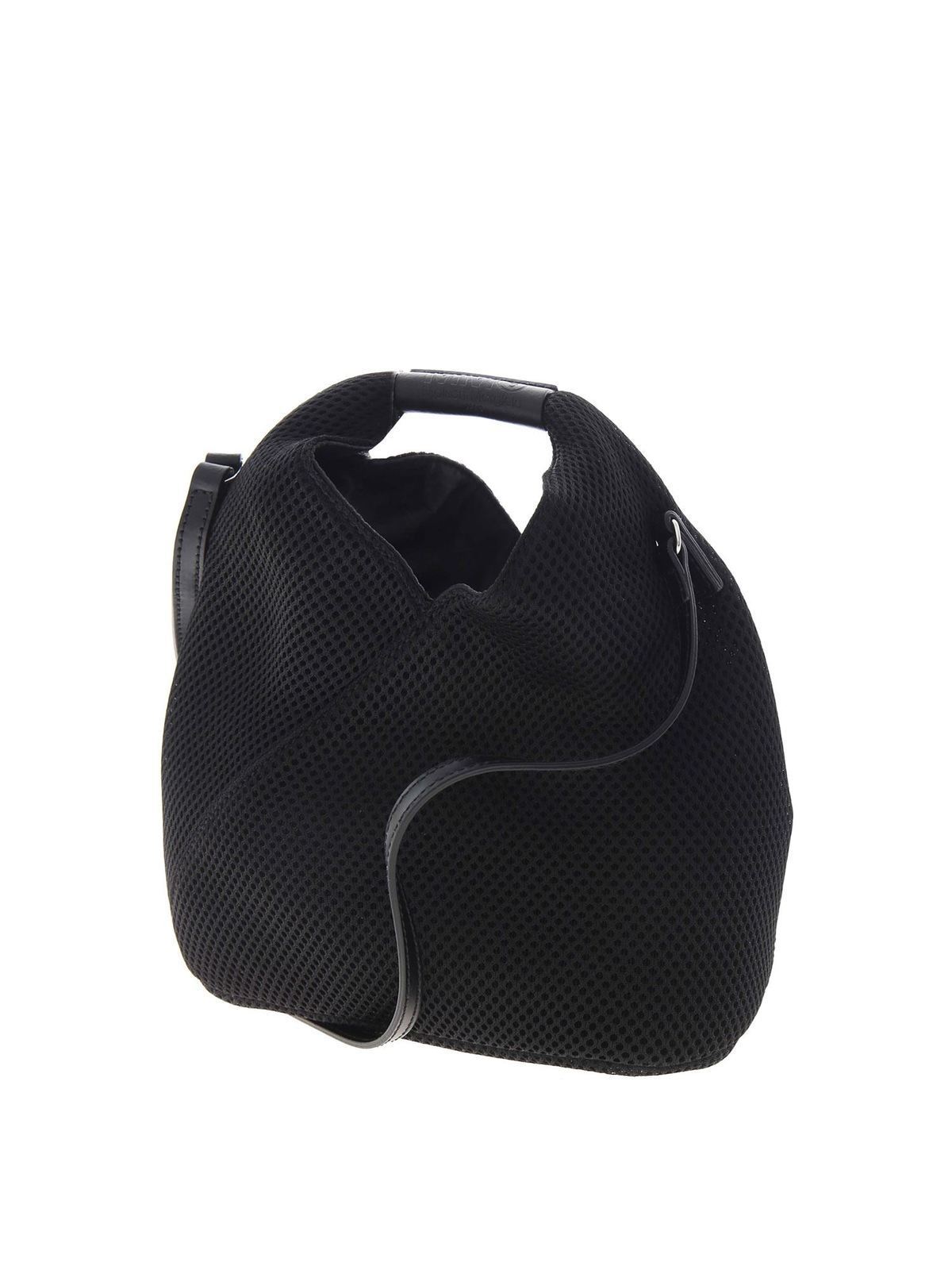 Totes bags MM6 Maison Margiela - Mesh Japanese Mini bag in black ...
