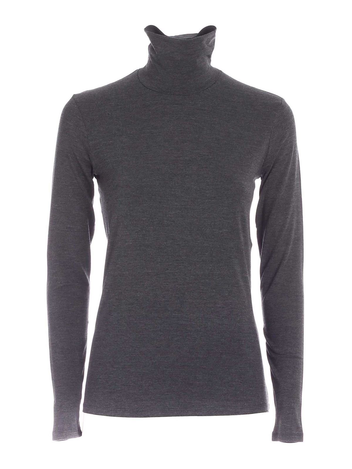 Turtlenecks & Polo necks Weekend Max Mara - Multif turtleneck in grey ...