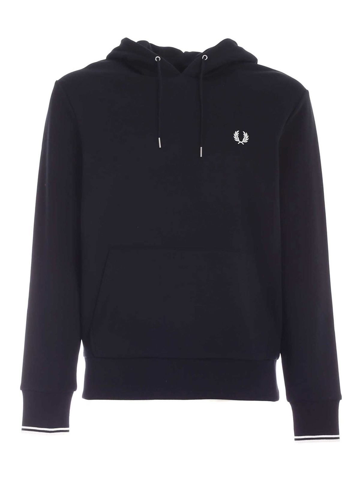 Sweatshirts & Sweaters Fred Perry - Tipped hoodie in black - M2643102