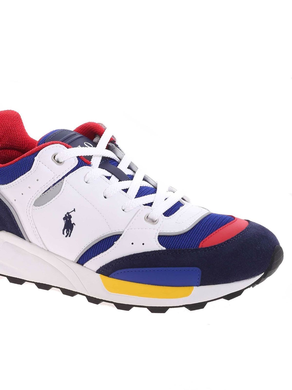 Trainers Ralph Lauren - Logo embroidery sneakers in multicolor ...
