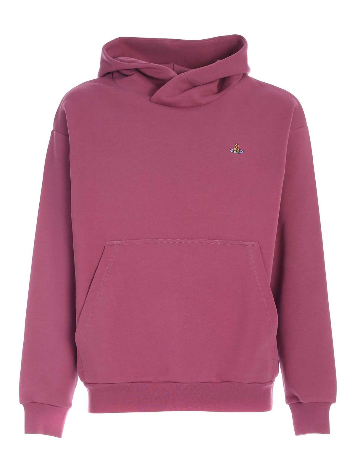 Sweatshirts & Sweaters Vivienne Westwood - Logo hoodie in dark pink ...