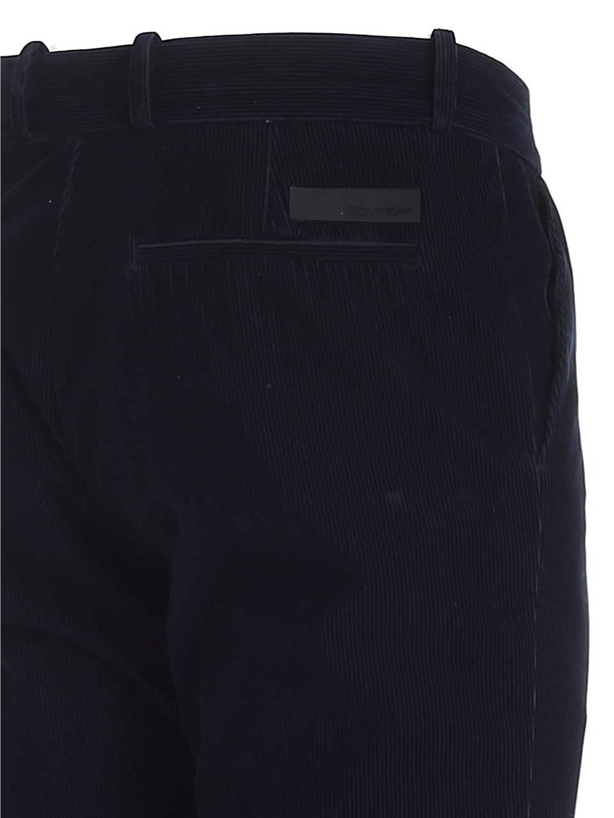 Casual trousers RRD Roberto Ricci Designs - Corduroy pants in blue ...
