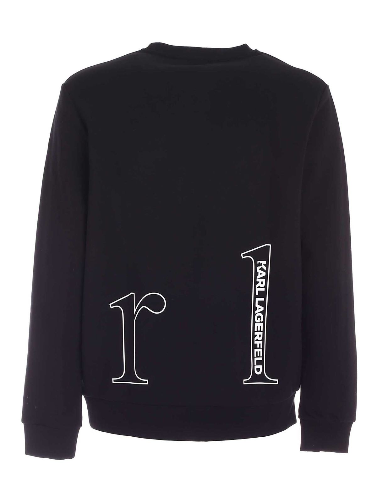Sweatshirts & Sweaters Karl Lagerfeld - Lettering sweatshirt in black ...
