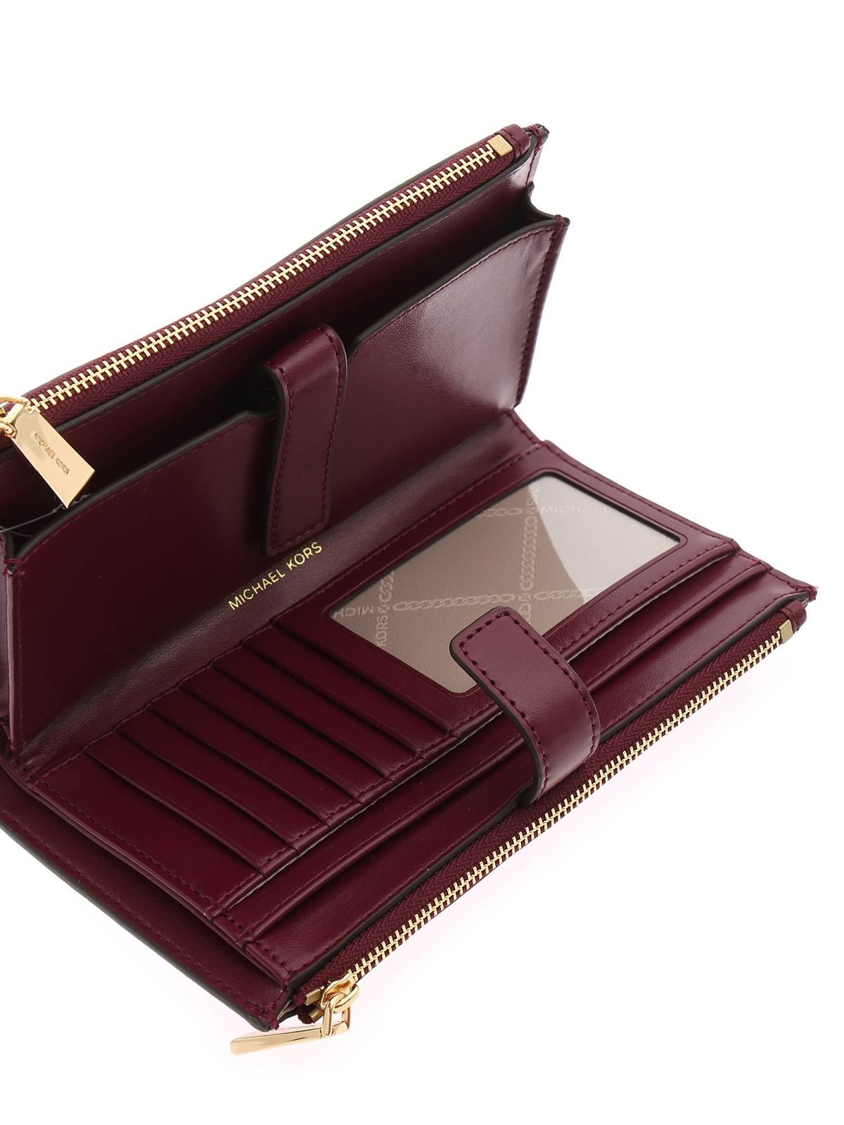 Wallets & purses Michael Kors - Handle wallet in Dark Berry color -  34F9GAFW4LDKBERRY