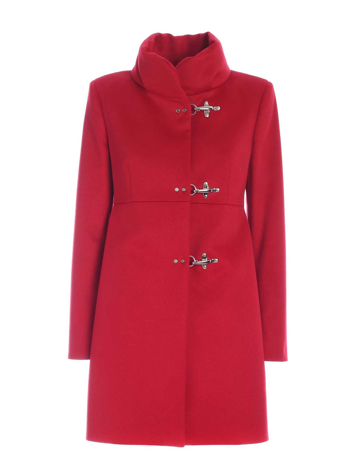 Long coats Fay - Romantic coat in red - NAW5043Y050QSGR602 | iKRIX.com