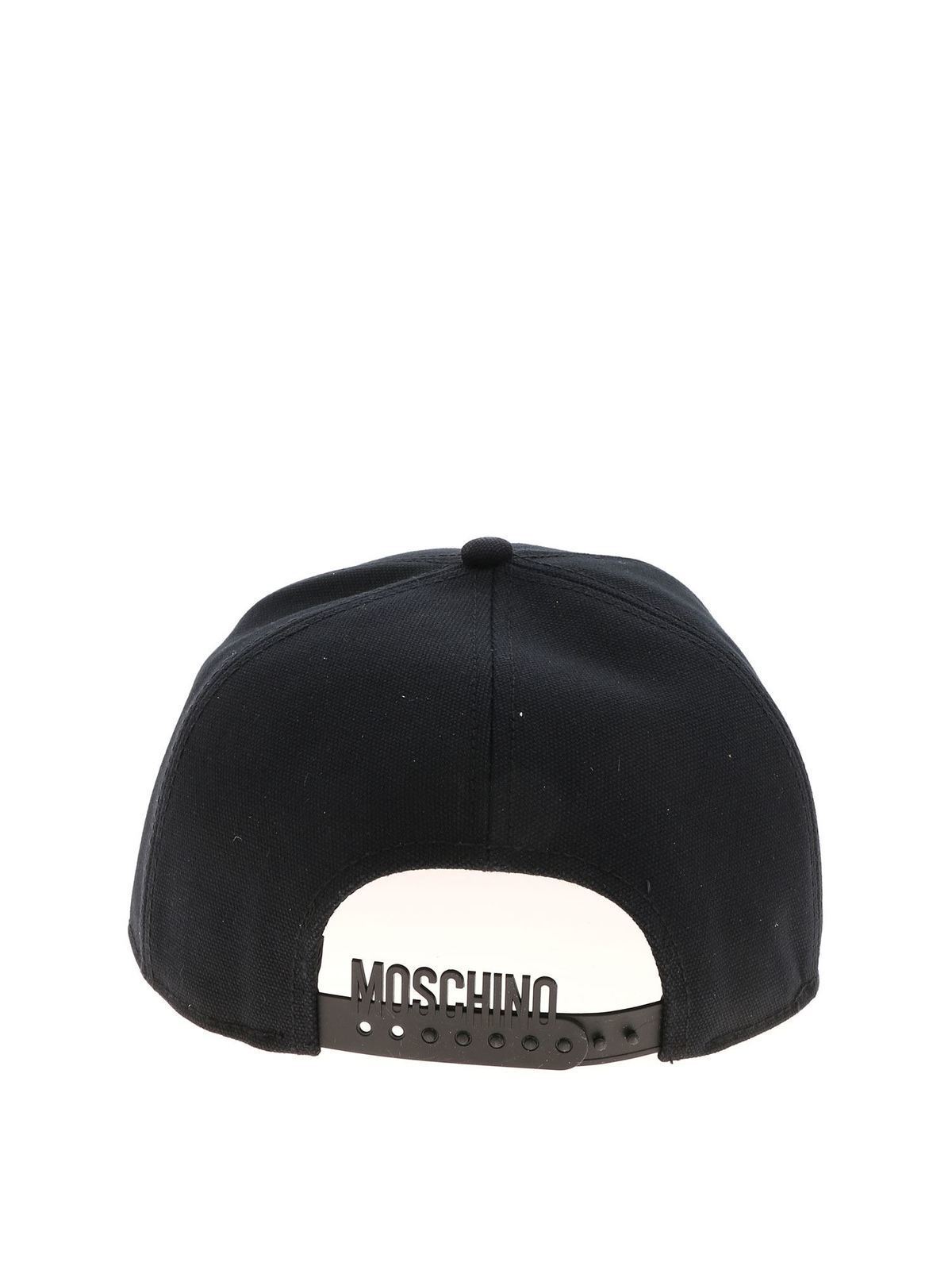 Hats & caps Moschino - Double Question Mark cap in black - 92068266555