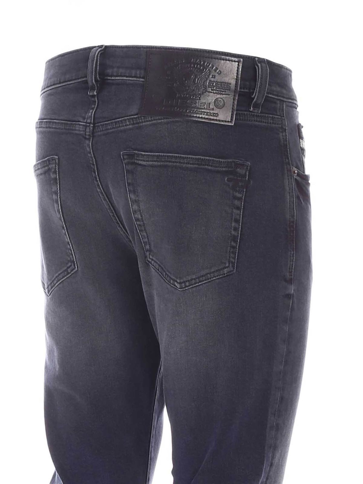 Jeans dritti, a sigaretta Diesel - Jeans D-Strukt neri - 00SPW409B2502