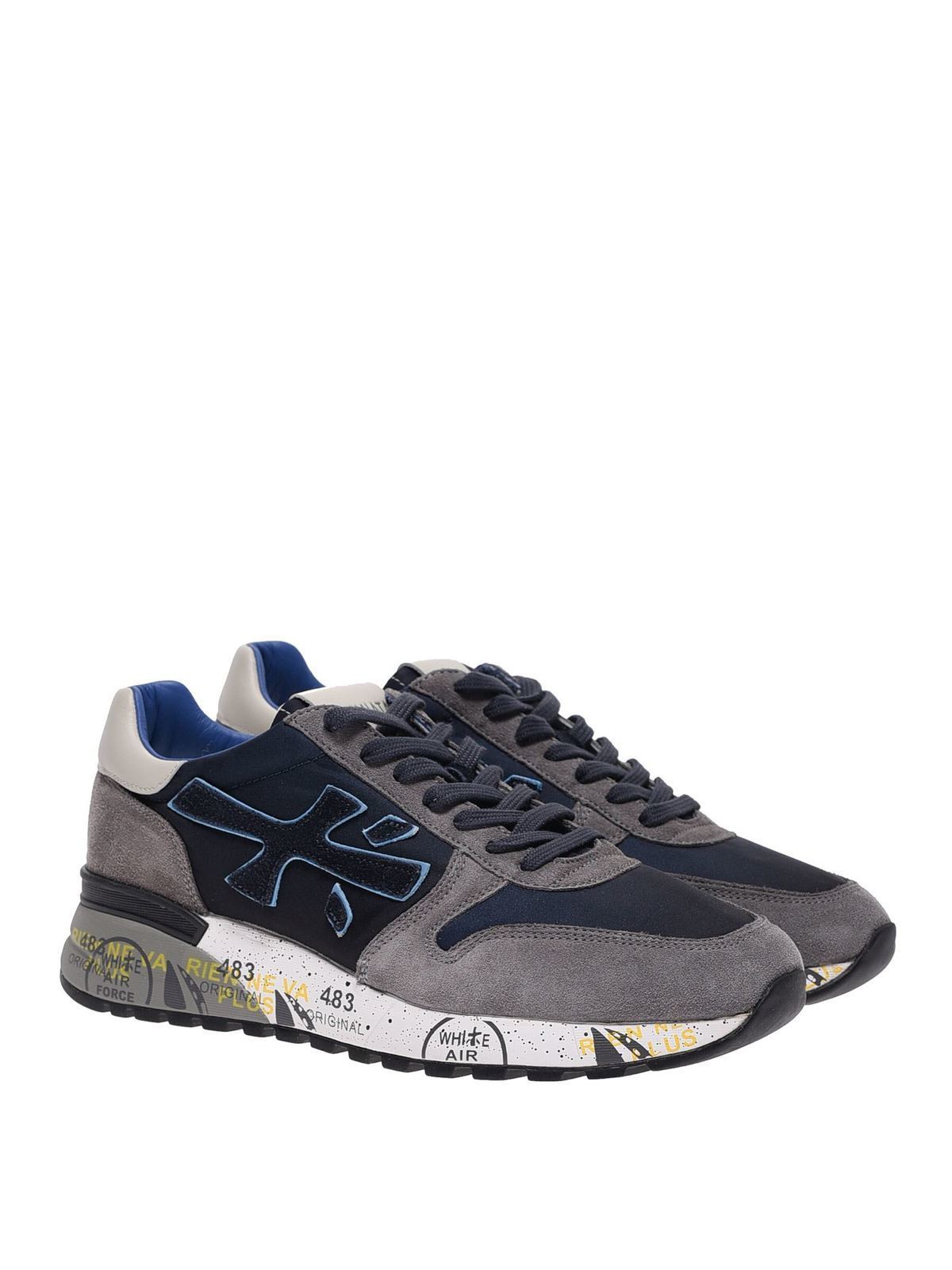 Trainers Premiata - Mick sneakers in blue and grey - MICK5357 | iKRIX.com